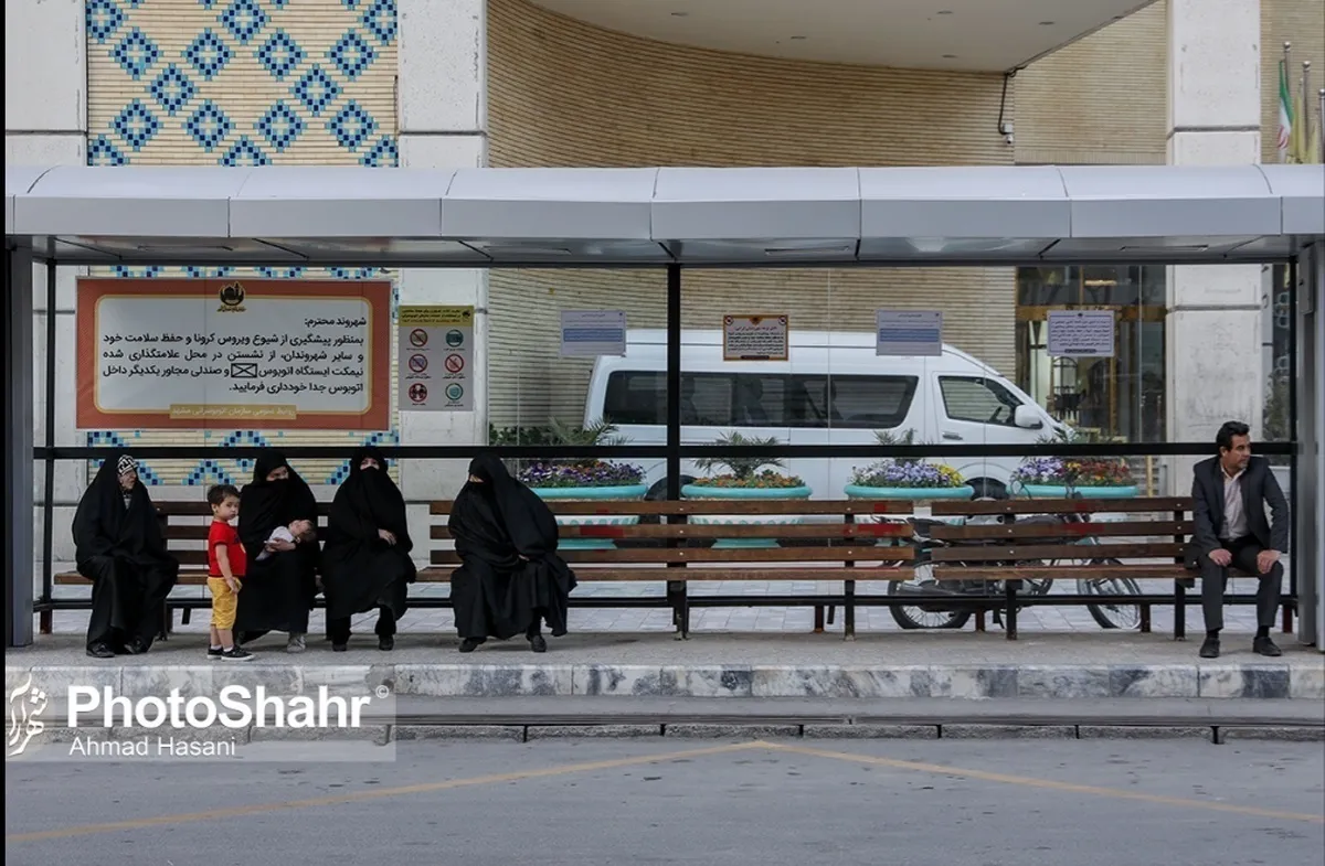 تجهیز ۶۳۰ ایستگاه اتوبوس به نیمکت و سایبان در دوره ششم مدیریت شهری مشهد