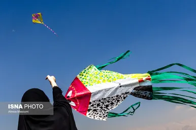 گزارش تصویری | پرواز بادبادک‌ها به یاد کودکان میناب