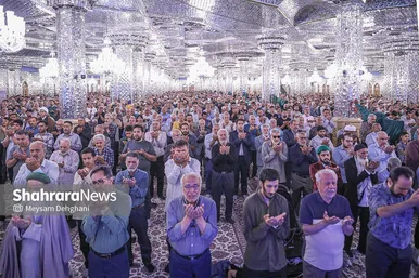 گزارش تصویری | اقامه نماز عید سعید قربان در حرم مطهر رضوی
