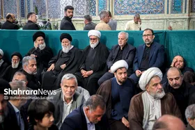 مراسم بزرگداشت هفتمین روز شهادت شهدای خدمت در حرم مطهر رضوی