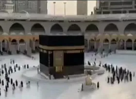 تایم لپس زیبا از طواف وداع زائران بیت الله الحرام + فیلم