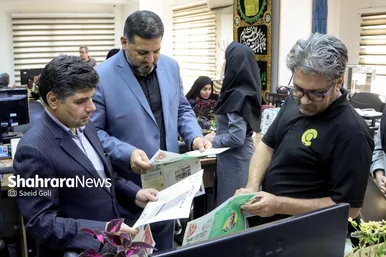 گزارش تصویری | بازدید مدیران استانی و شهری از روزنامه شهرآرا به مناسبت روز خبرنگار - ۲