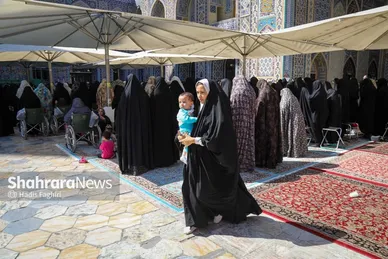 گزارش تصویری | مهمانان کوچک حرم رضوی
