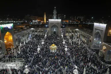 مراسم تحویل سال ۱۴۰۱ در حرم مطهر رضوی