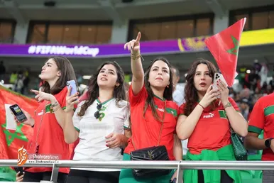 تماشاگران دیدار مراکش و پرتغال