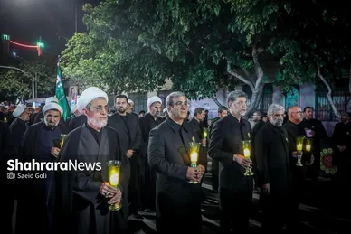 گزارش تصویری | مراسم شام غریبان امام حسین (ع) در مشهدمقدس (۴ تیر ۱۴۰۵)