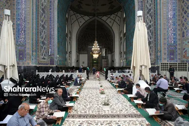 ترتیل خوانی قرآن کریم در مسجد گوهرشاد حرم مطهر رضوی