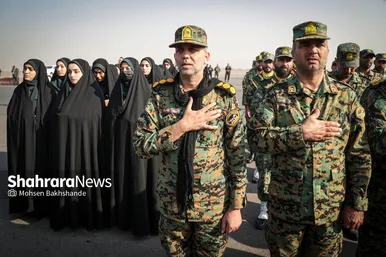 گزارش تصویری | مراسم استقبال از پیکر ۱۳ شهید گمنام دفاع مقدس در مشهد