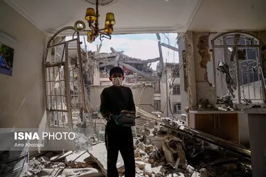 گزارش تصویری | باز هم مناطق مسکونی باز هم غیر نظامیان بی‌گناه هدف تجاوز آمریکایی و صهیونیستی قرار گرفتند