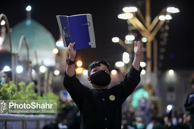 مراسم احیاء شب ۱۹ ماه مبارک رمضان در حرم مطهر رضوی