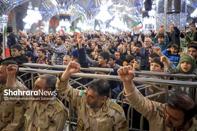 گزارش تصویری | مراسم چهلمین روز شهادت رهبر شهید انقلاب اسلامی در حرم مطهر رضوی