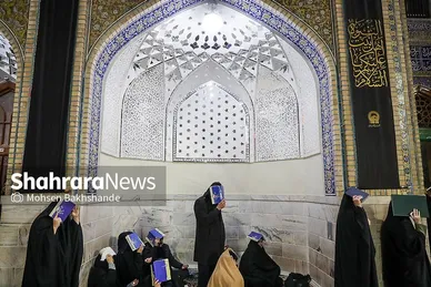 گزارش تصویری | مراسم احیای اولین شب قدر در حرم مطهر امام رضا (ع)