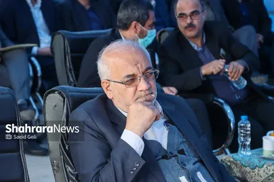 مراسم پایان حفاری مسیر شرقی خط ۳ قطار شهری مشهد