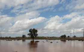 سیل روستای گل&zwnj;بهی بوکان آذربایجان غربی را در بر گرفت + فیلم