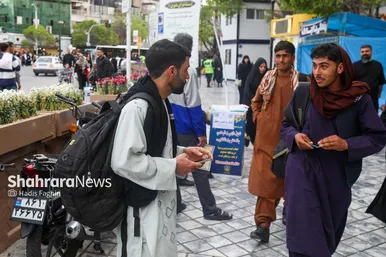 گزارش تصویری | زائران نوروزی در خیابان امام‌رضا(ع) مشهد