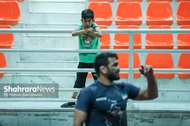 تمرین تیم ملی کشتی آزاد در مشهد