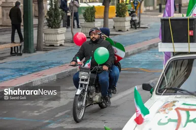 راهپیمایی خودرویی ۲۲ بهمن در مشهد