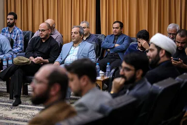دیدار خبرنگاران و اصحاب رسانه با آیت الله علم الهدی به مناسبت روز خبرنگار
