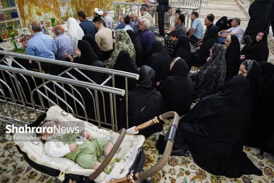 گزارش تصویری | عقد بالا سر حضرت ؛ لحظه شیرین وصال