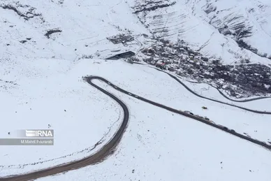 ایران زیباست | بارش برف در جاده چالوس