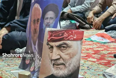 عکس‌هایی از انتظار هواداران محمدباقر قالیباف برای دیدار با او در مشهد