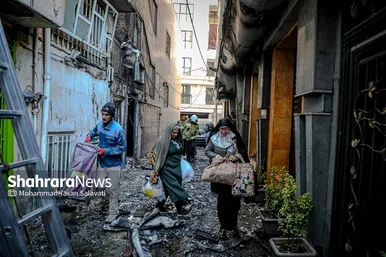 مهار آتش‌سوزی یک هتل آپارتمان در خیابان امام رضا (ع) مشهد
