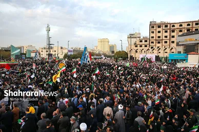استقبال و تشییع پیکر مطهر شهدای حادثه تروریستی حرم شاهچراغ در مشهد