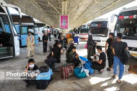 افزایش ۲۳ درصدی تردد زائران از طریق پایانه&zwnj;های مسافربری مشهد
