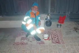 شهروند خبرنگار | سفره سحری ساده و تک&zwnj;نفره پاکبان مشهدی
