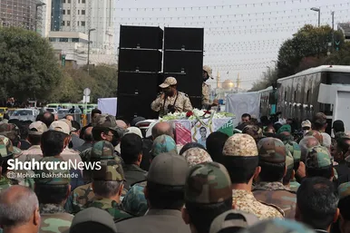 مراسم تشییع پیکر مطهر سرباز شهید «احمد لطفی» در مشهد