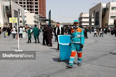 گزارش تصویری | موکب های خدمت رسان به زائران در روزهای پایان ماه صفر در عرصه میدان شهدا مشهد