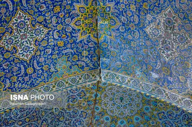 عکس‌هایی از ترک‌های مسجد سید اصفهان