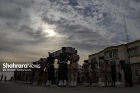 ورود پیکر مطهر ۱۲ شهید گمنام به مشهد