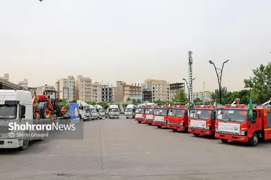 گزارش تصویری | واگذاری ۱۶ دستگاه ماشین‌آلات خدماتی شهری به شهرداری‌های خراسان رضوی