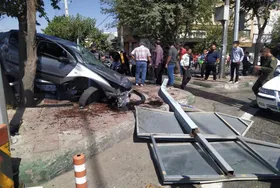 ویدئو| تصادف عجیب پژو و پراید در زنجان