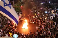 خانواده‌های اسرای اسرائیلی مقابل منزل نتانیاهو در قدس اشغالی تظاهرات کردند