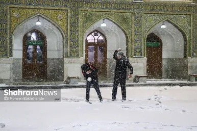 گزارش تصویری | جلوه‌های زییایی از بارش برف پاییزی در مشهد