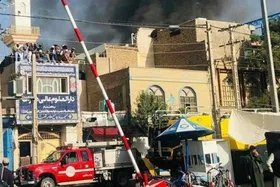 آتش&zwnj;سوزی در یک مرکز تجارتی در هرات مهار شد