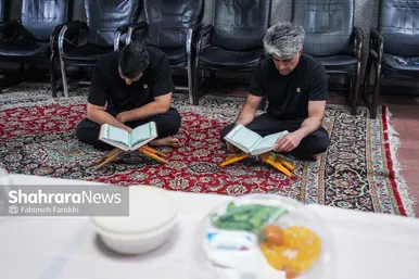 گزارش تصویری | افطاری ساده،آتش‌نشانان