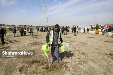 گزارش تصویری | مراسم هفته درختکاری در بوستان بهار مشهد (۱۱ اسفند ۱۴۰۳)