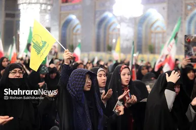 گزارش تصویری | مراسم چهلمین روز شهادت رهبر شهید انقلاب اسلامی در حرم مطهر رضوی
