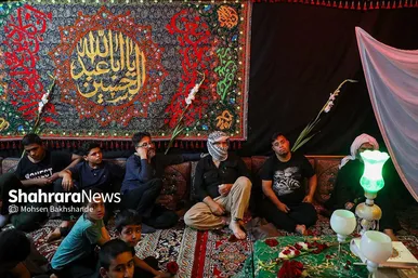 آیین سینی گردانی حضرت قاسم علیه السلام در شب هشتم محرم