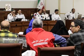 گزارش تصویری | نشست خبری مدیرعامل سازمان آتش&zwnj;نشانی و خدمات ایمنی شهرداری مشهد