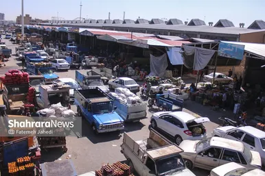 گزارش تصویری |  میدان تره‌بار سپاد در تب‌ و تاب نوروز