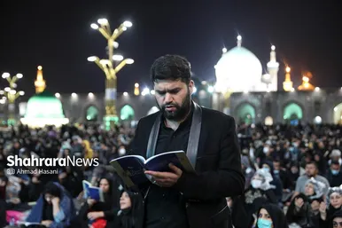 مراسم احیای شب بیست و یکم ماه رمضان در حرم مطهر رضوی‎‎