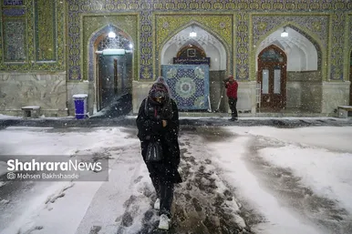 گزارش تصویری | جلوه‌های زییایی از بارش برف پاییزی در مشهد