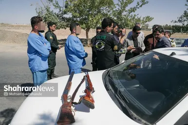 گزارش تصویری | بازسازی صحنه قتل در جاده شهرک صنعتی فردوسی مشهد