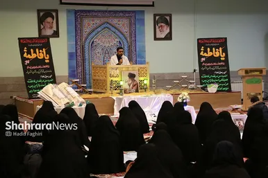 تشییع شهید گمنام در جمع دختران مدرسه امام رضا(ع) در مشهد