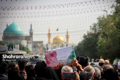 تشییع پیکر جانباز شهید عباس معروفی در مشهد