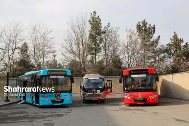 گزارش تصویری | بهره‌برداری از ۱۸ دستگاه اتوبوس و مینی‌بوس جدید در بلوار توس مشهد